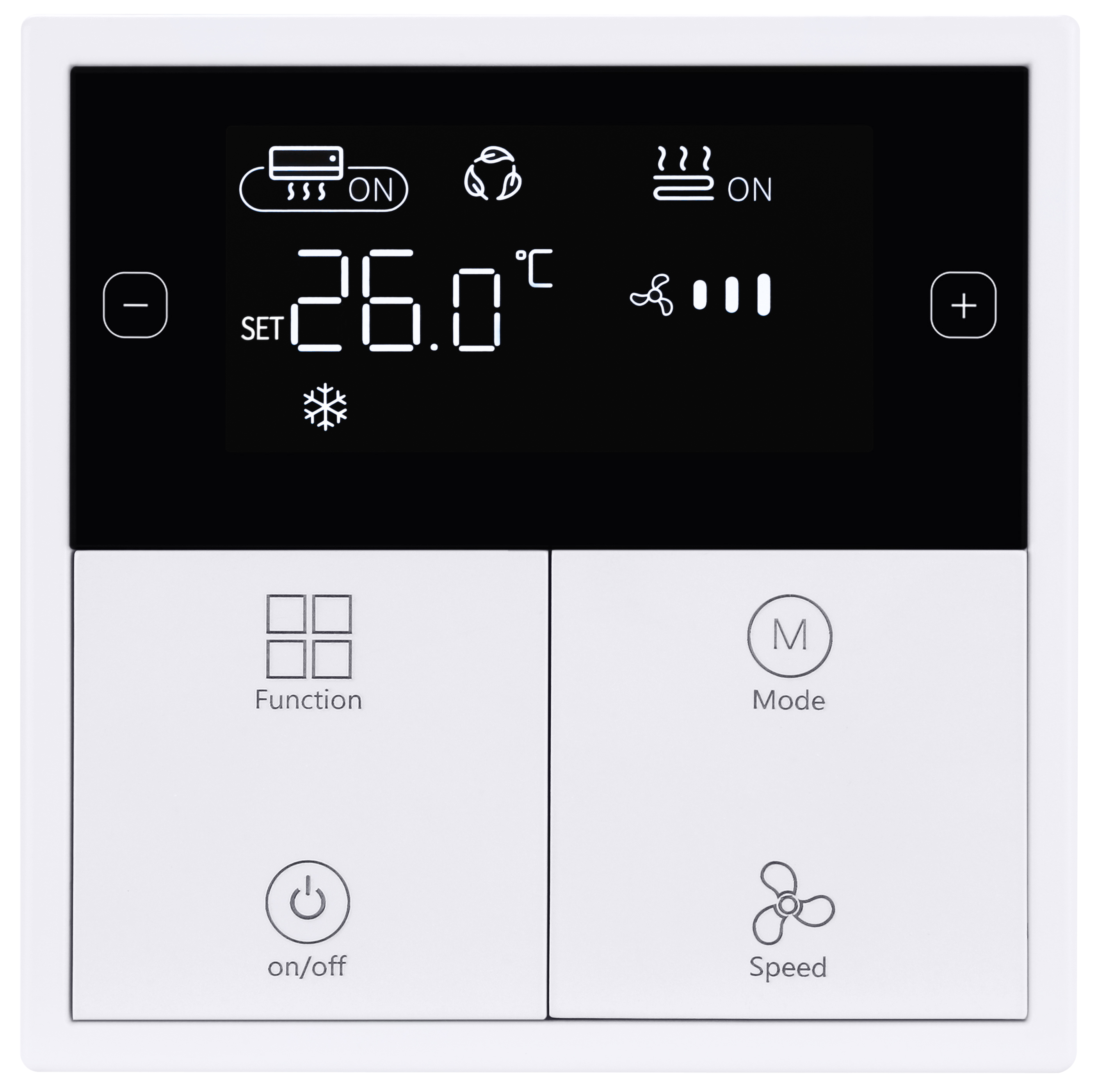 Термостат KNX серии Tile EU 2.0, пластик (без рамки и шинного соединителя M/PTCI2P.1)