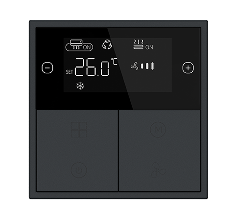 Термостат KNX серии Tile EU 2.0, пластик (без рамки и шинного соединителя M/PTCI2P.1) фото 4