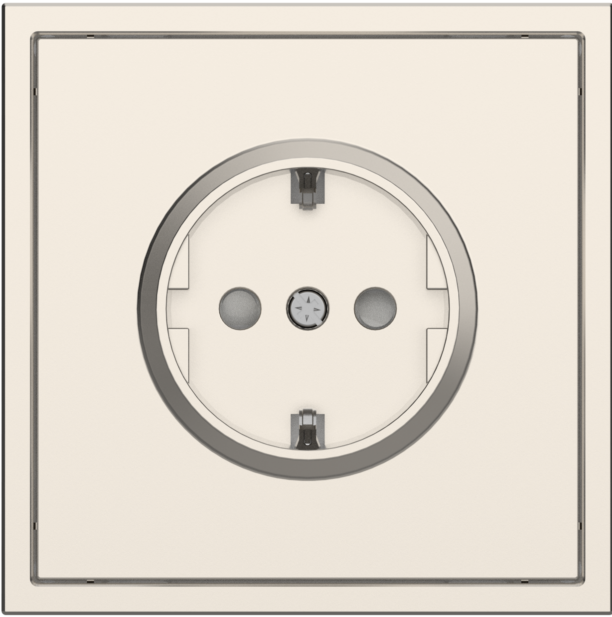 Европейская розетка серии Tile 2.1 с заземлением, пластик (без рамки) фото 3