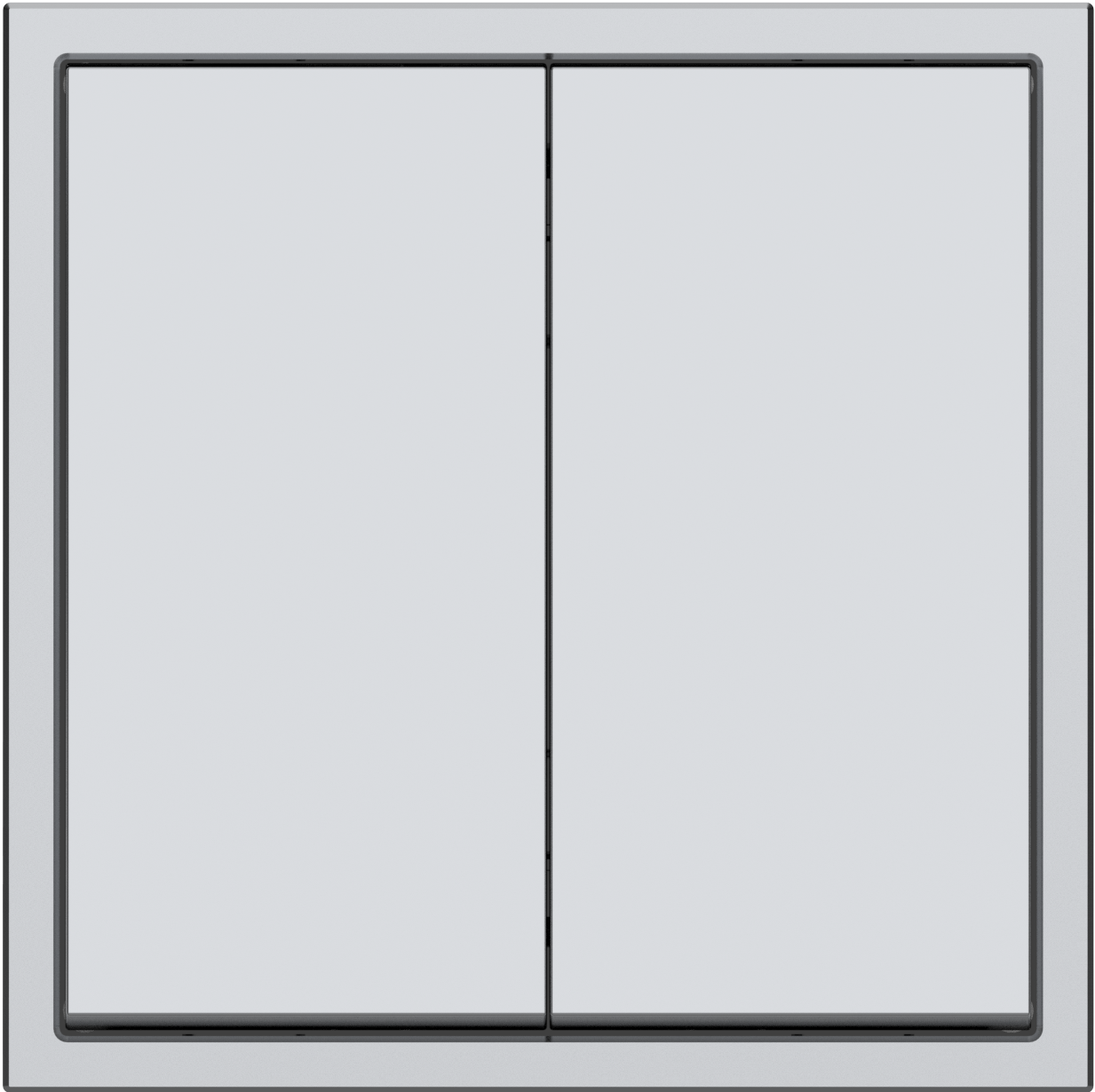 Выключатель 2-клавишный серии Tile 2.1, пластик (без рамки) фото 4