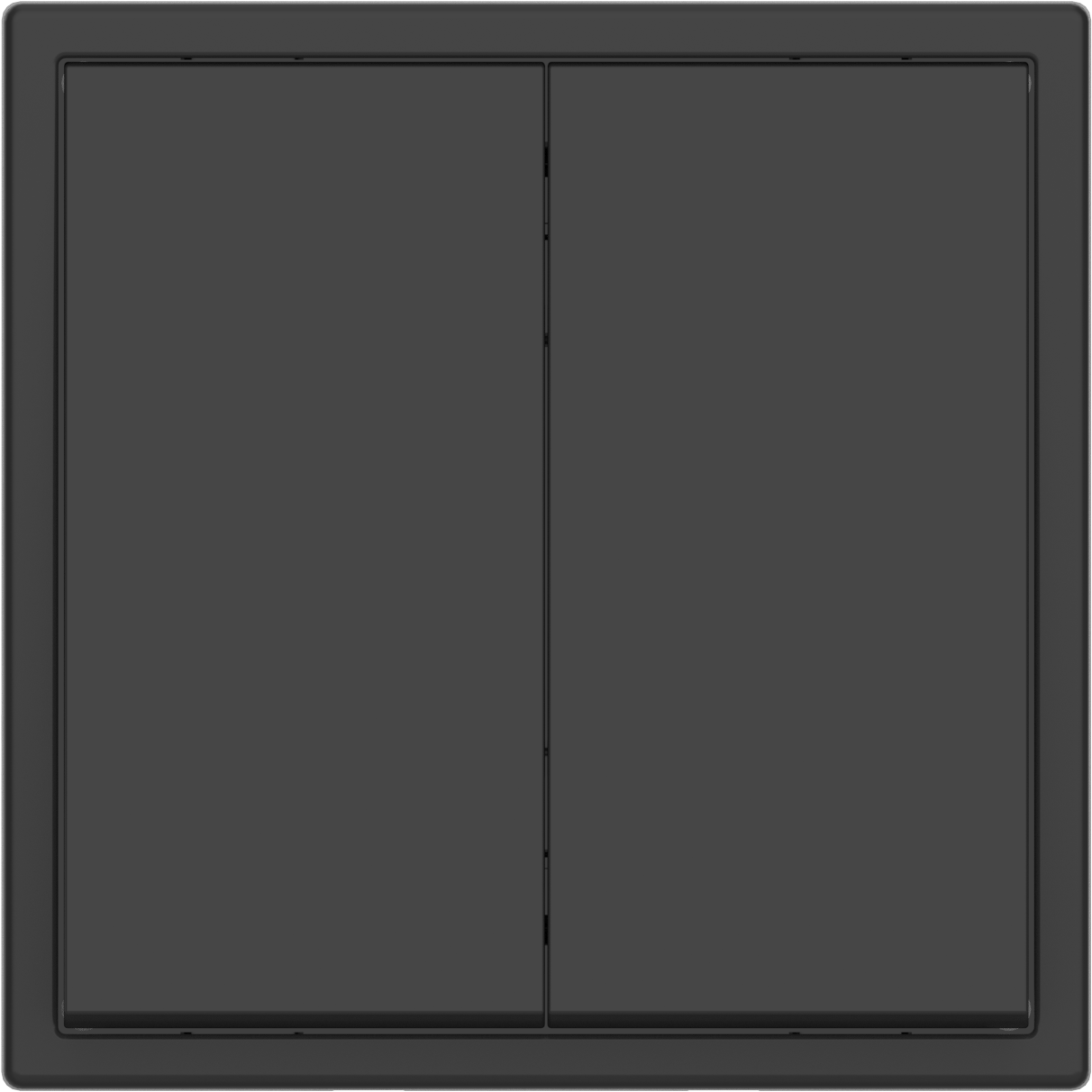 Выключатель 2-клавишный серии Tile 2.1, пластик (без рамки) фото 2