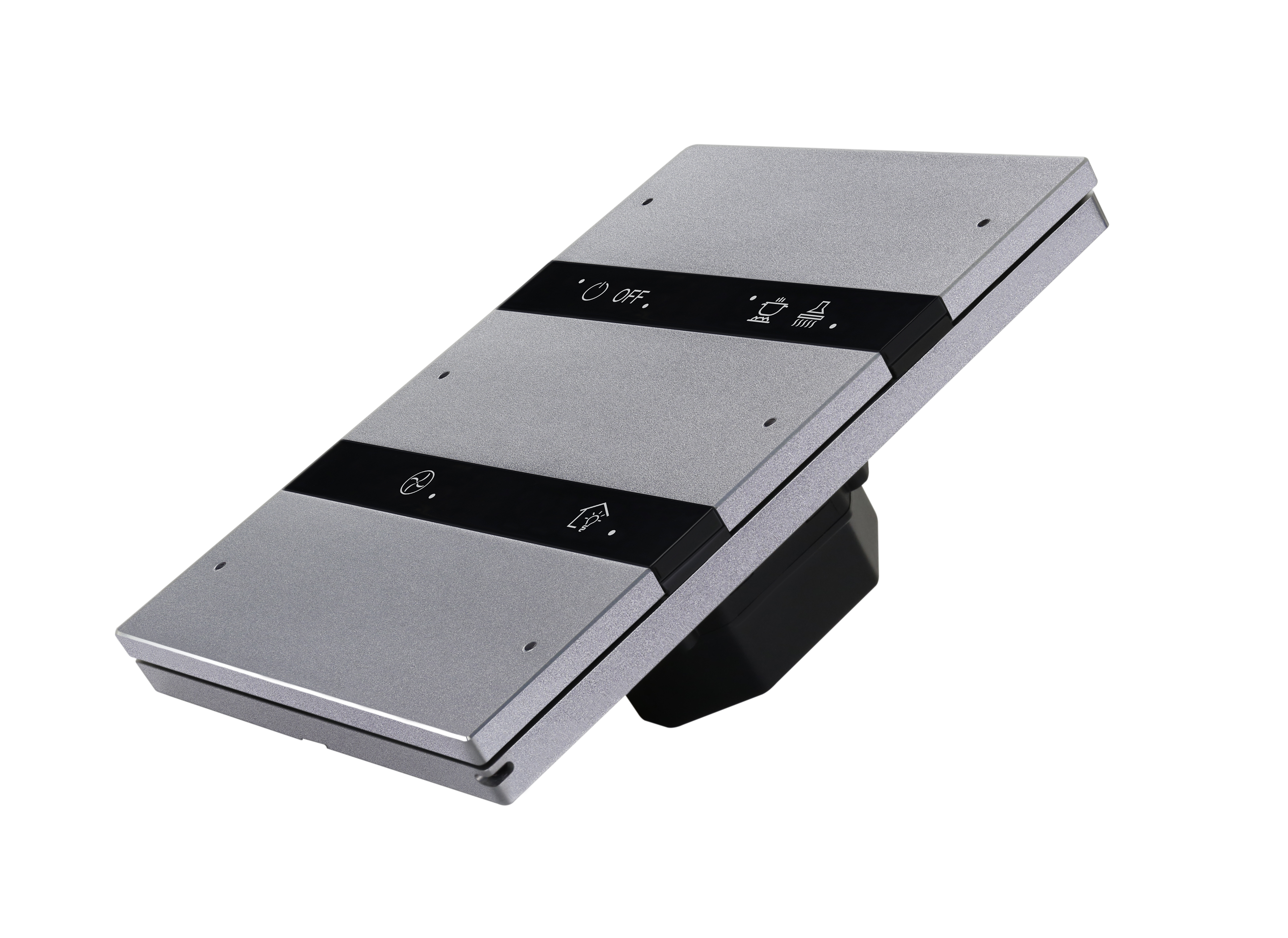 6-клавишная панель Granite, серый металл (без шинного соединителя HDL-MPLPI.46-A) фото 6