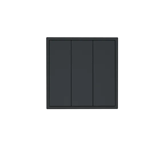 Выключатель 3-клавишный нажимной серии Tile, пластик (без рамки) фото 7