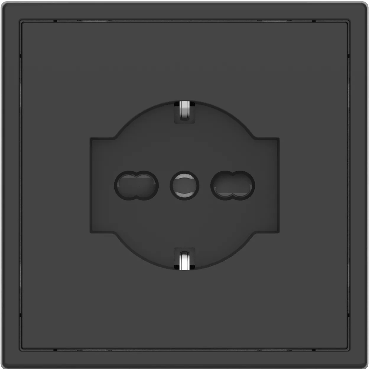 Европейская розетка серии Tile 2.1 итальянский стандарт, пластик (без рамки) фото 2