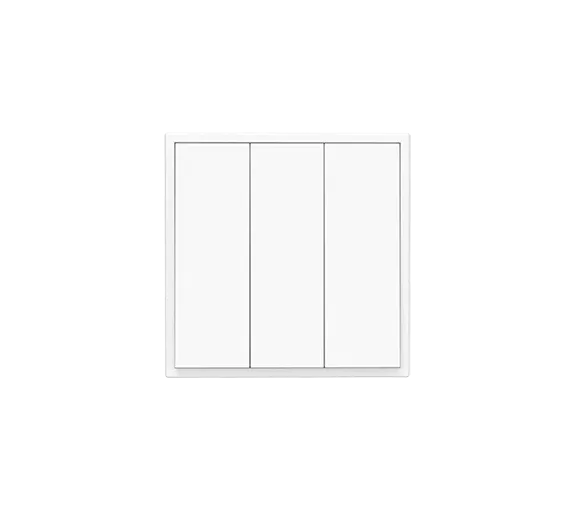 Выключатель 3-клавишный нажимной серии Tile, пластик (без рамки) фото 3