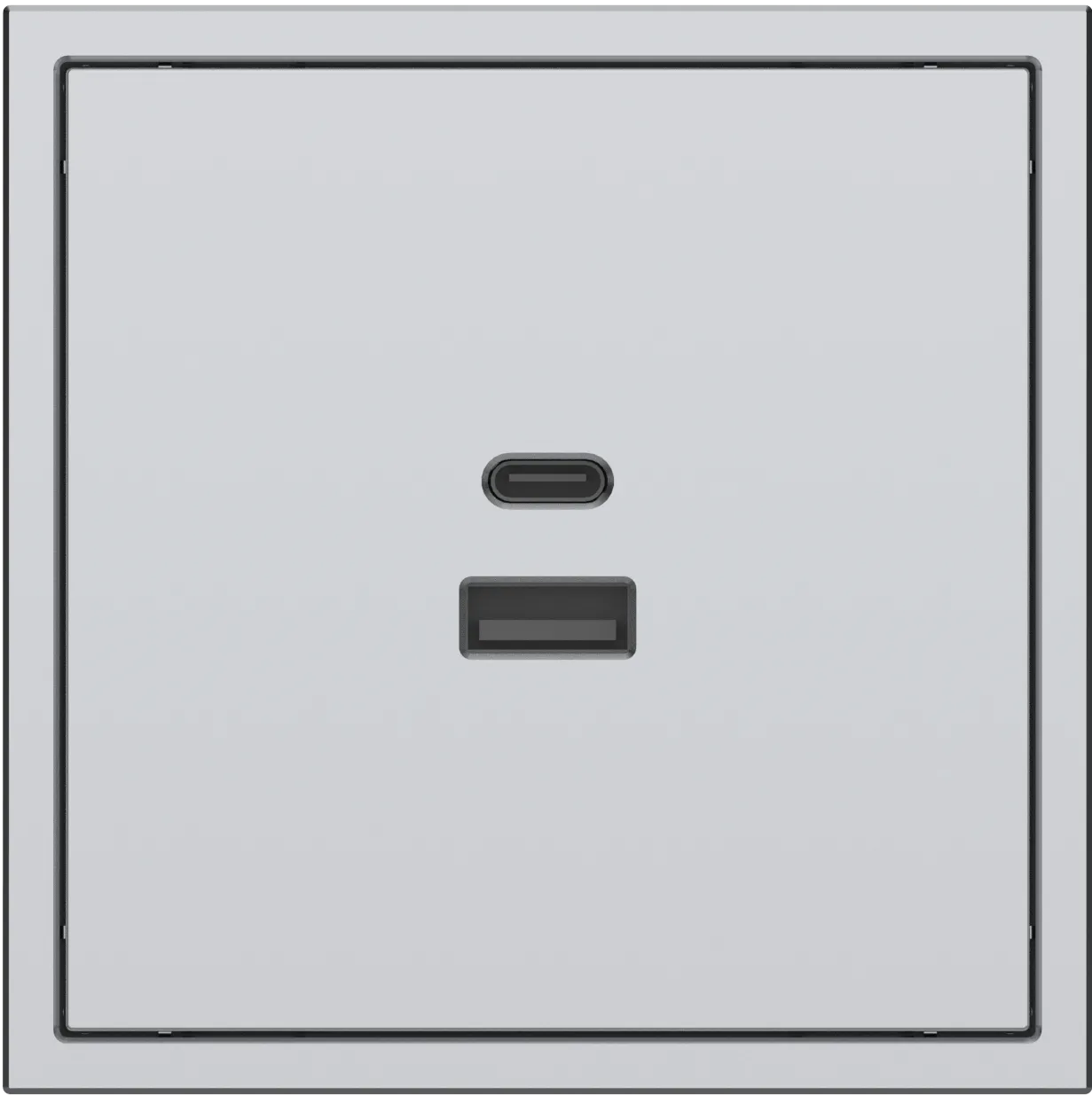 Розетка USB2.0 и Type-C серии Tile 2.1, пластик (без рамки) фото 4