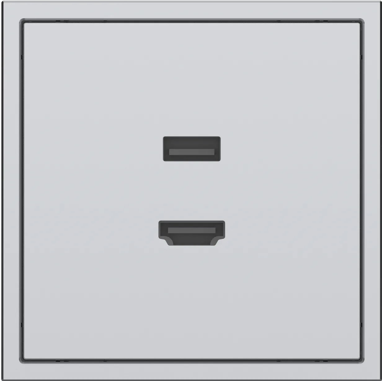 HDMI розетка с USB серии Tile 2.1, пластик (без рамки) фото 4