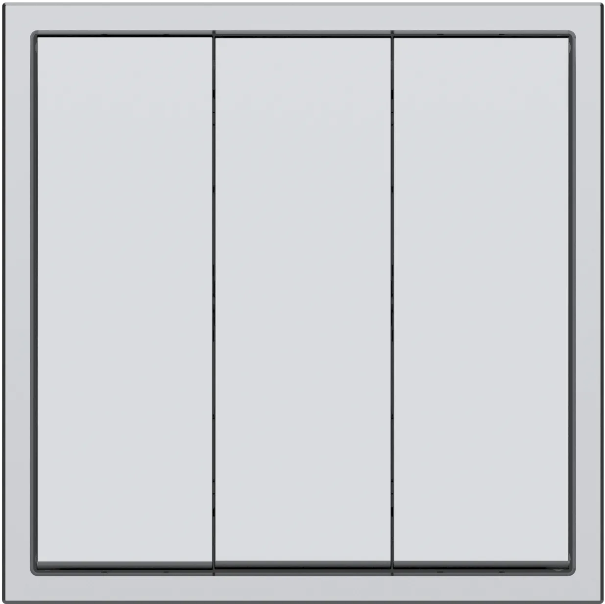 Выключатель 3-клавишный серии Tile 2.1, пластик (без рамки) фото 3