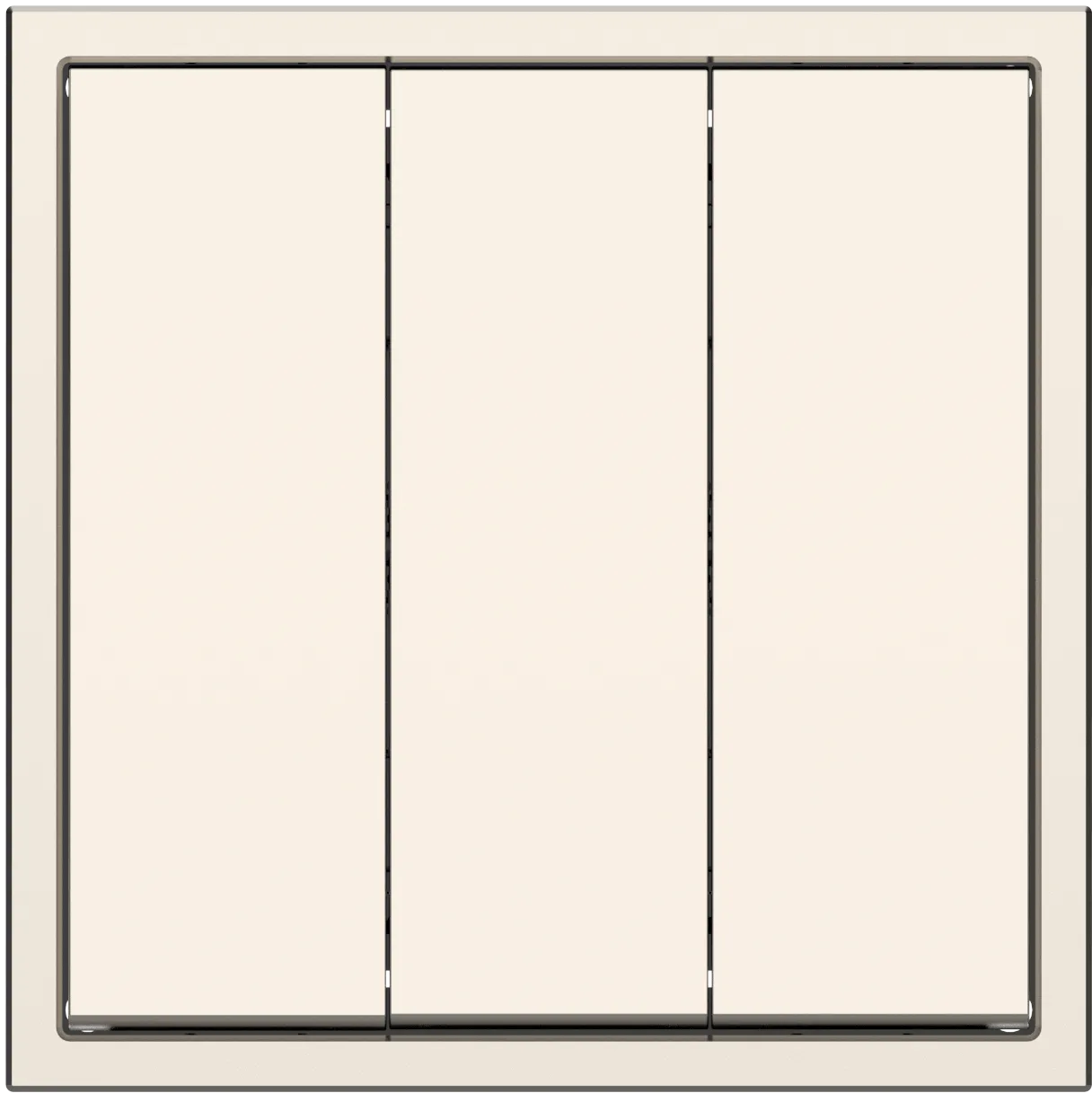 Выключатель 3-клавишный серии Tile 2.1, пластик (без рамки) фото 4