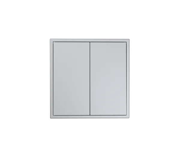 Выключатель 2-клавишный серии Tile, пластик (без рамки) фото 6