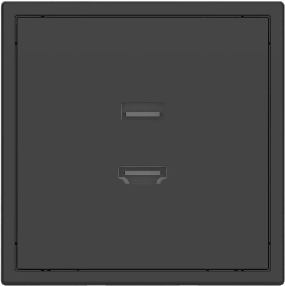 HDMI розетка с USB серии Tile 2.1, пластик (без рамки) фото 2