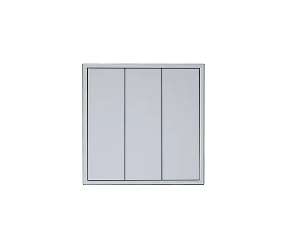 Выключатель 3-клавишный нажимной серии Tile, пластик (без рамки) фото 5