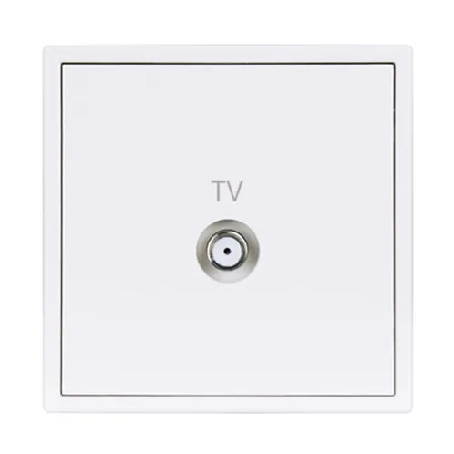Телевизионная TV-F-Type розетка (BBTV) серии Tile, пластик (без рамки) фото 6