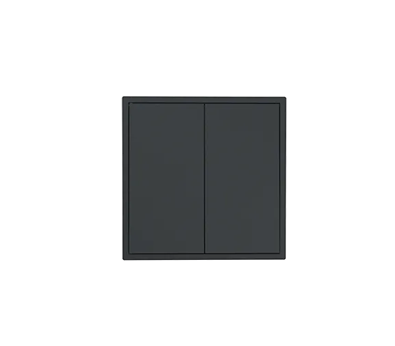 Выключатель 2-клавишный нажимной серии Tile, пластик (без рамки) фото 8