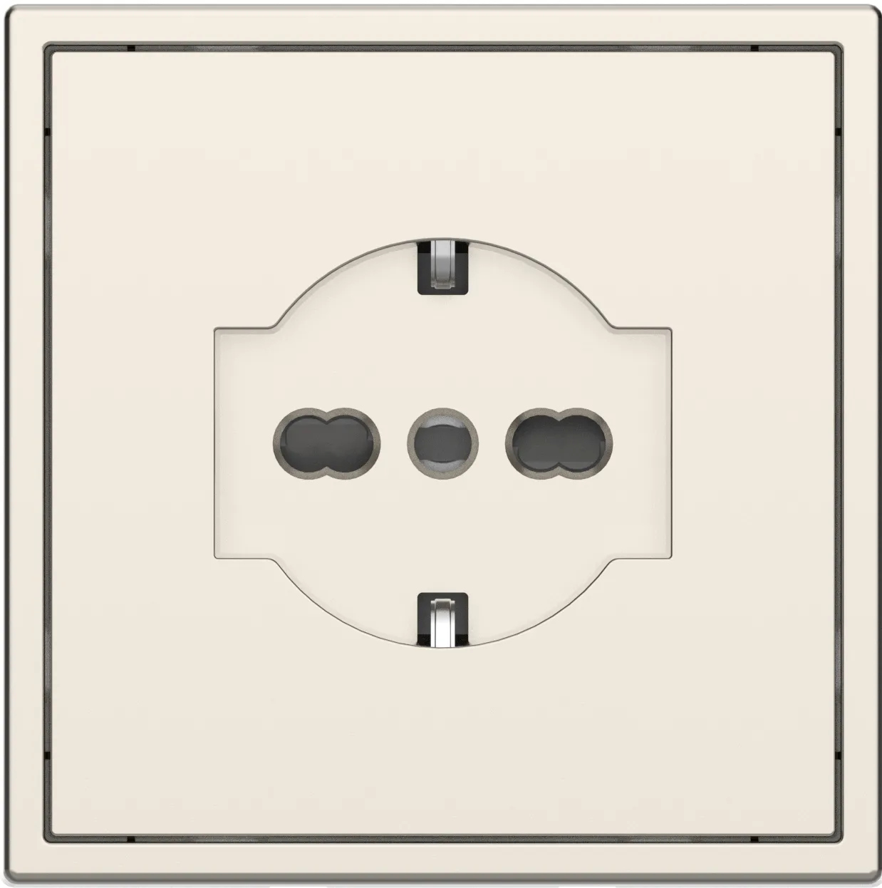 Европейская розетка серии Tile 2.1 итальянский стандарт, пластик (без рамки) фото 3