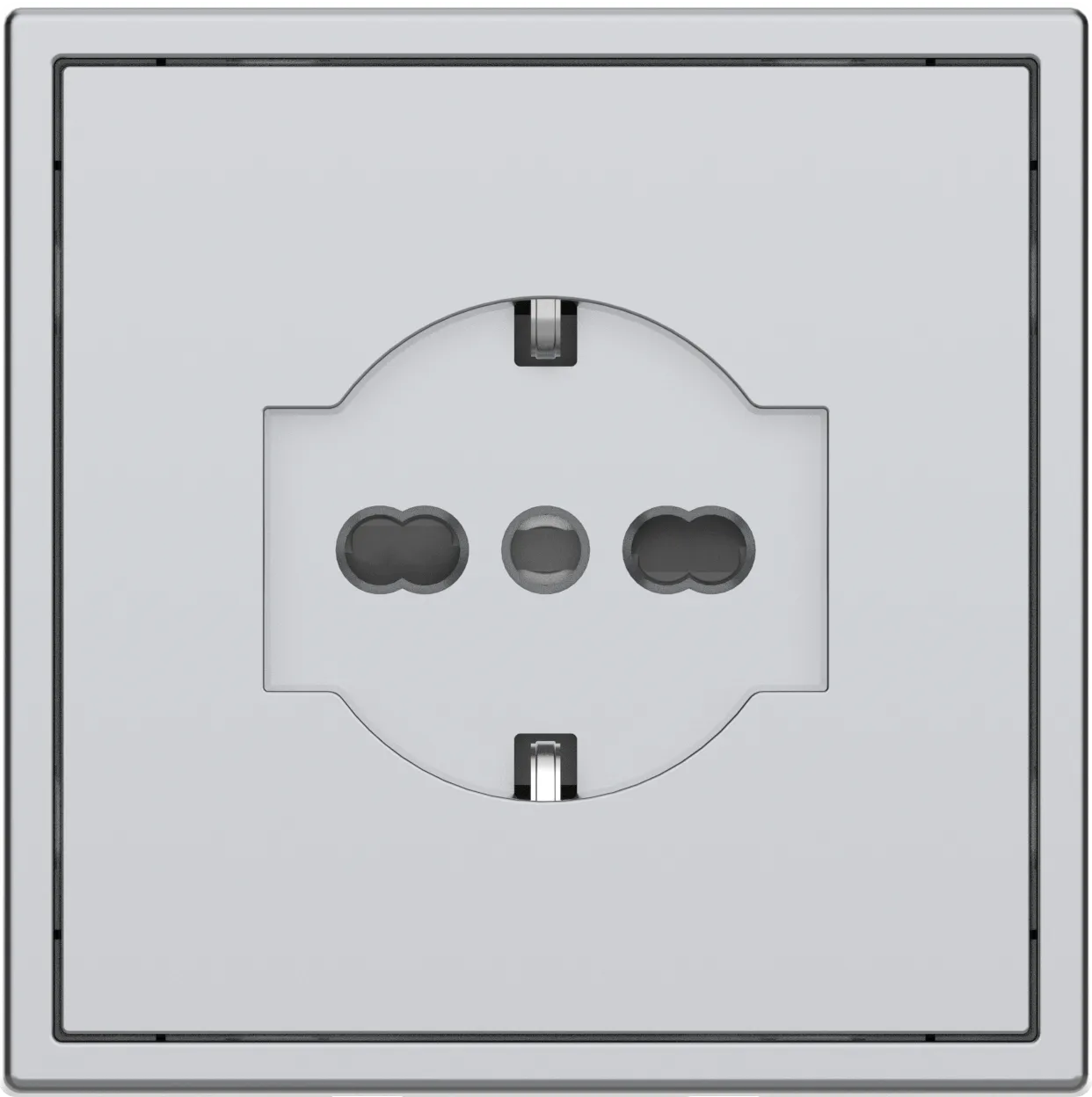 Европейская розетка серии Tile 2.1 итальянский стандарт, пластик (без рамки) фото 4