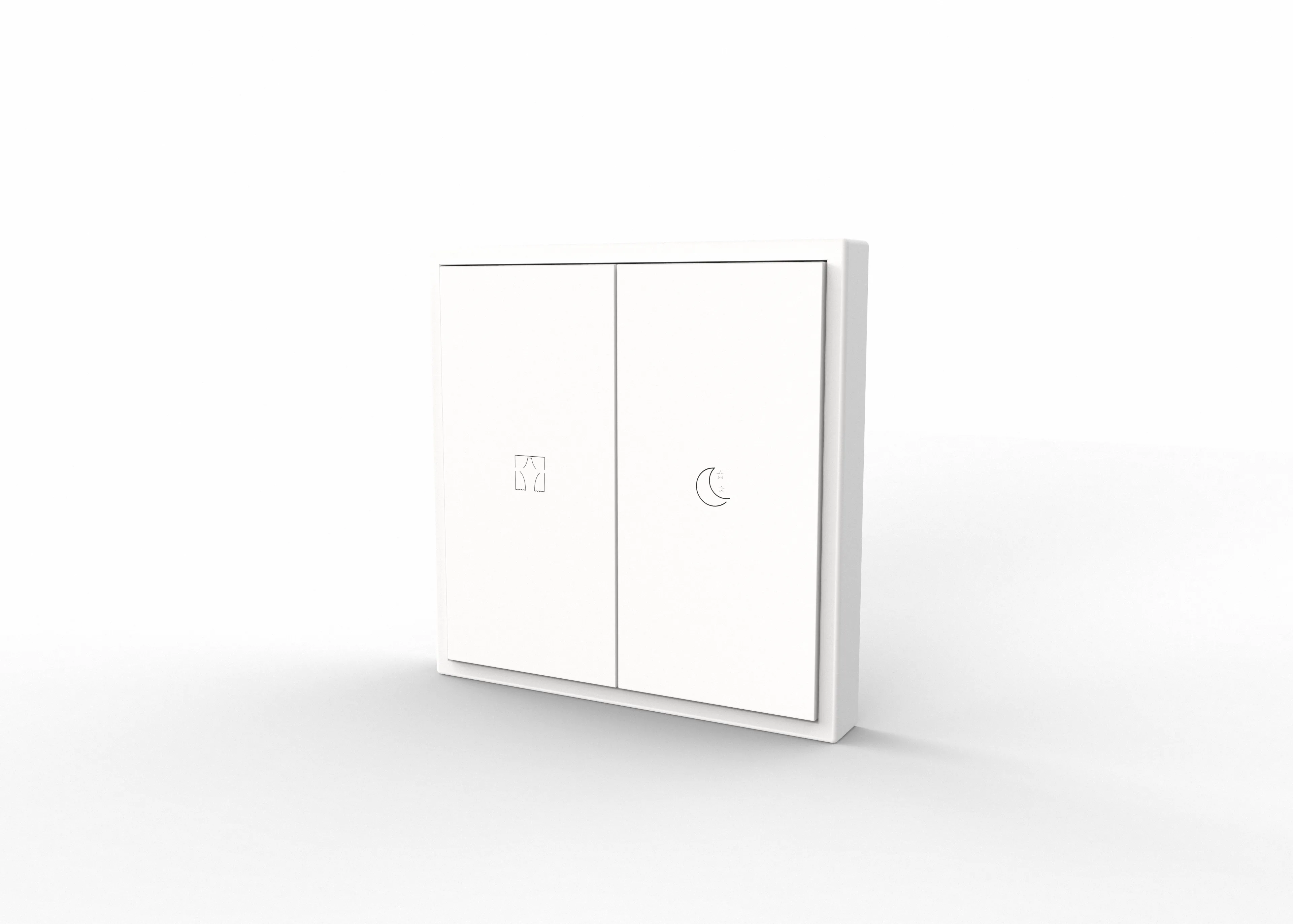 2-клавишная панель KNX серии Tile EU 2.0, пластик (без рамки и шинного соединителя HDL-M/PTCI.1)