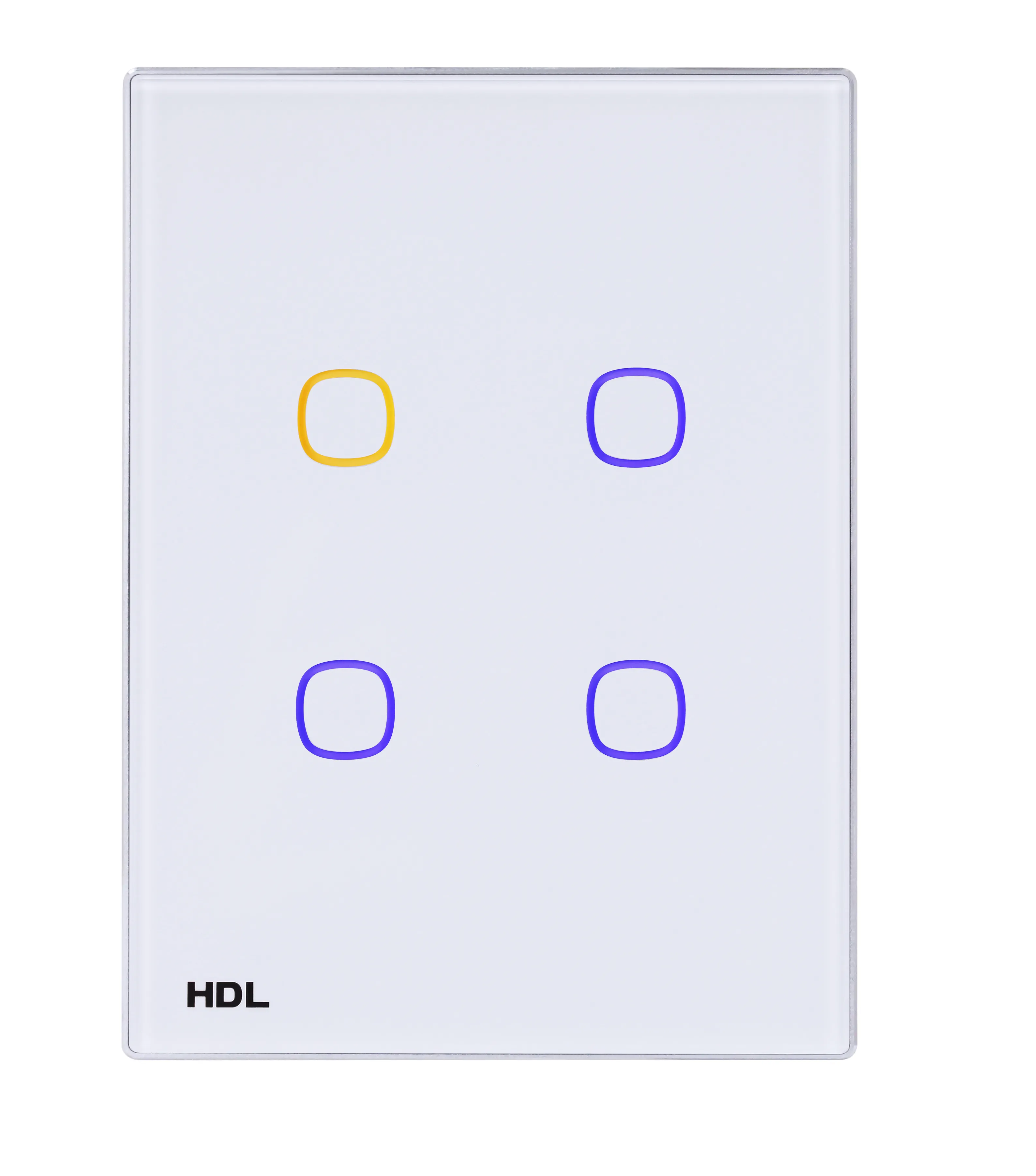4-клавишная сенсорная панель KNX, австралийский/US стандарт (без шинного соединителя HDL-M/PCI.3-A)
