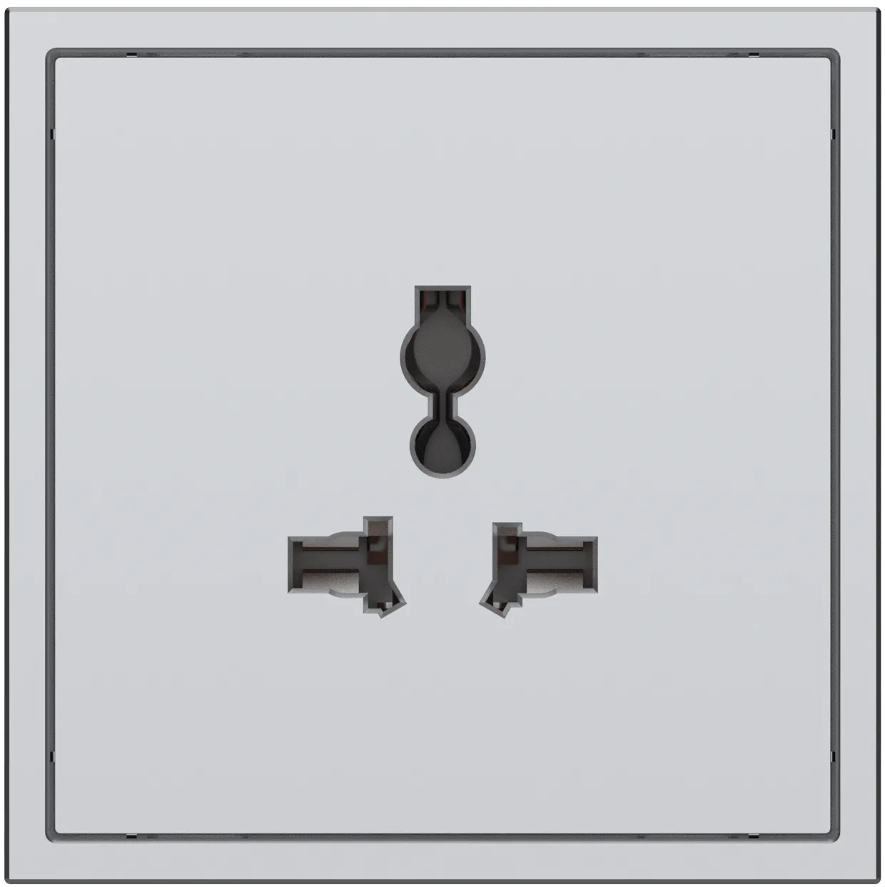 Универсальная розетка серии Tile 2.1, пластик (без рамки) фото 4