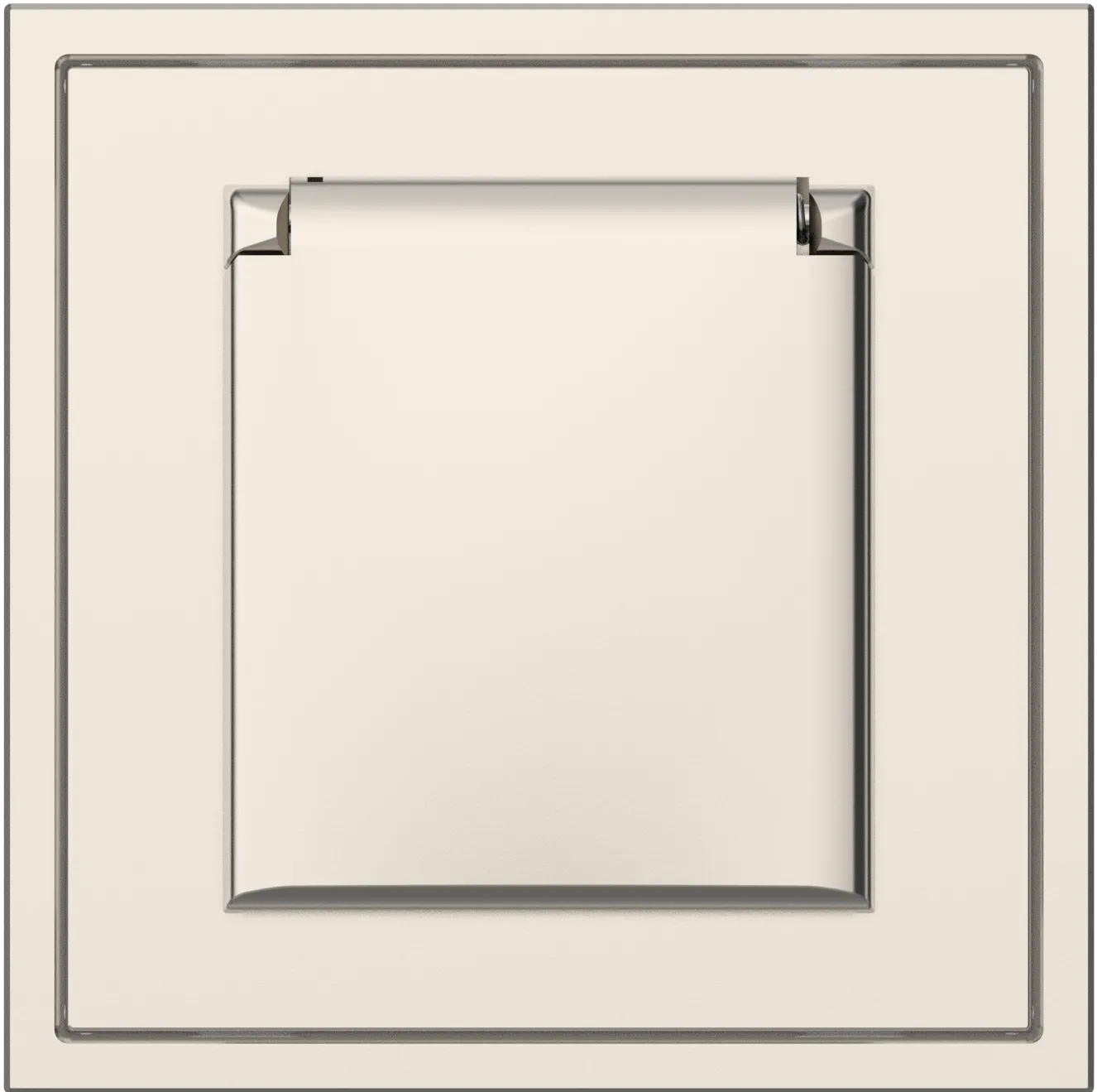 Европейская розетка серии Tile 2.1 с влагозащитной крышкой (без рамки) фото 4