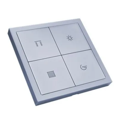 4-клавишная панель KNX серии Tile, металл (без рамки и шинного соединителя HDL-M/PTCI.1)
