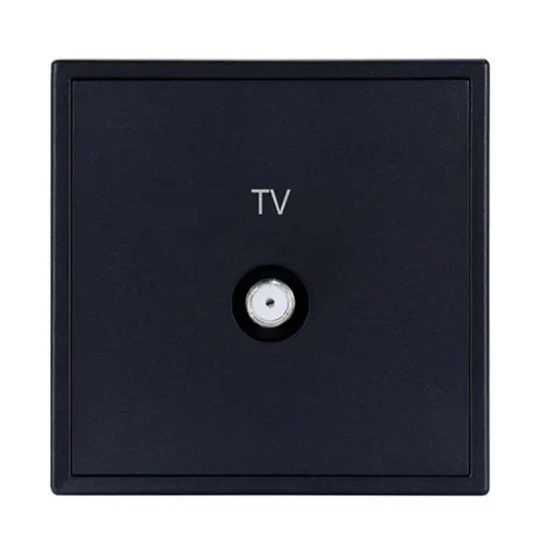 Телевизионная TV-F-Type розетка (BBTV) серии Tile, пластик (без рамки) фото 2